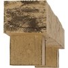 Ekena Millwork Kit w/ Alamo Corbels, NaturaL Pine, 4"H x 4"D x 36"W Rough Cedar Faux Wood Fireplace ManteL MANURC04X04X36AOPP